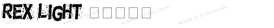Rex Light字体转换